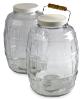 Bottle Set of 2,  2.5 Gallon Glass with Caps