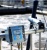 Wastewater treatment operator measuring dissolved oxygen using Hach SC200 Controller