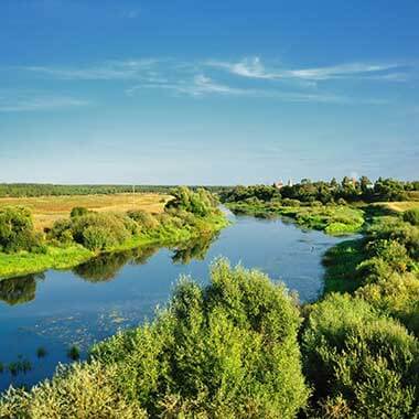 Rivers like this one require dissolved oxygen to support aquatic life. Too little dissolved oxygen leads to hypoxia.