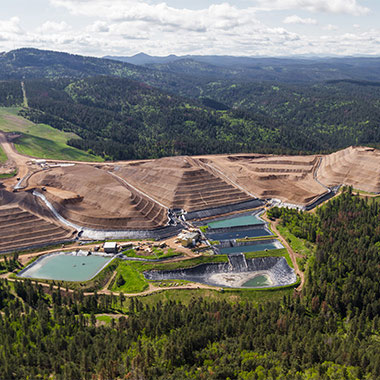 Copper mines use hydrometallurgical processes to extract metals from ore, dissolving the precious metal with leaching sprays like sodium cyanide.