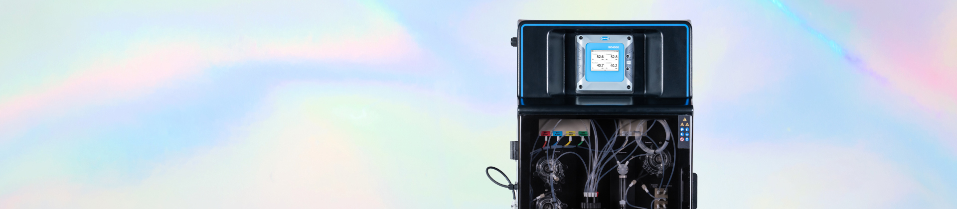 An EZ Online Analyzer on a pastel, metallic background